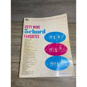 Hansen Fifty‎ More 3-Chord Favorites Organ Sheet Music Book Vintage Fair Stained